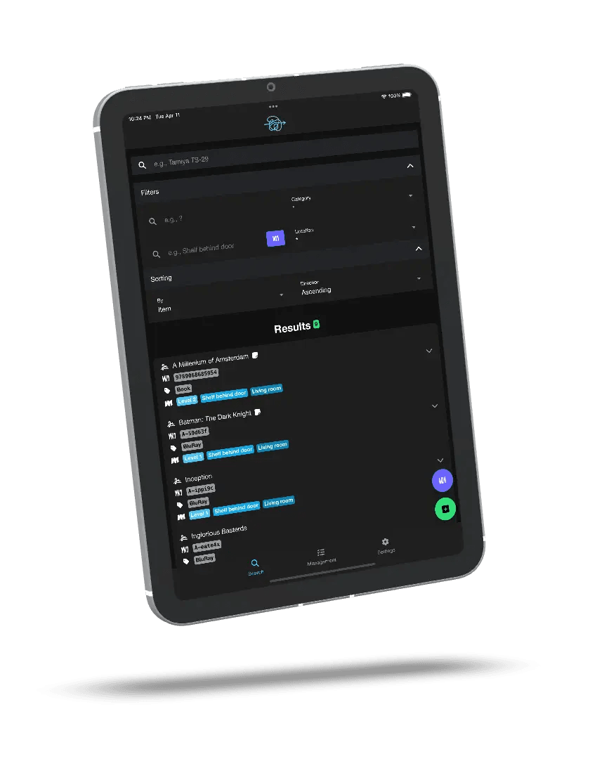 Maqueta de la vista de tauleta de bring.order2chaos