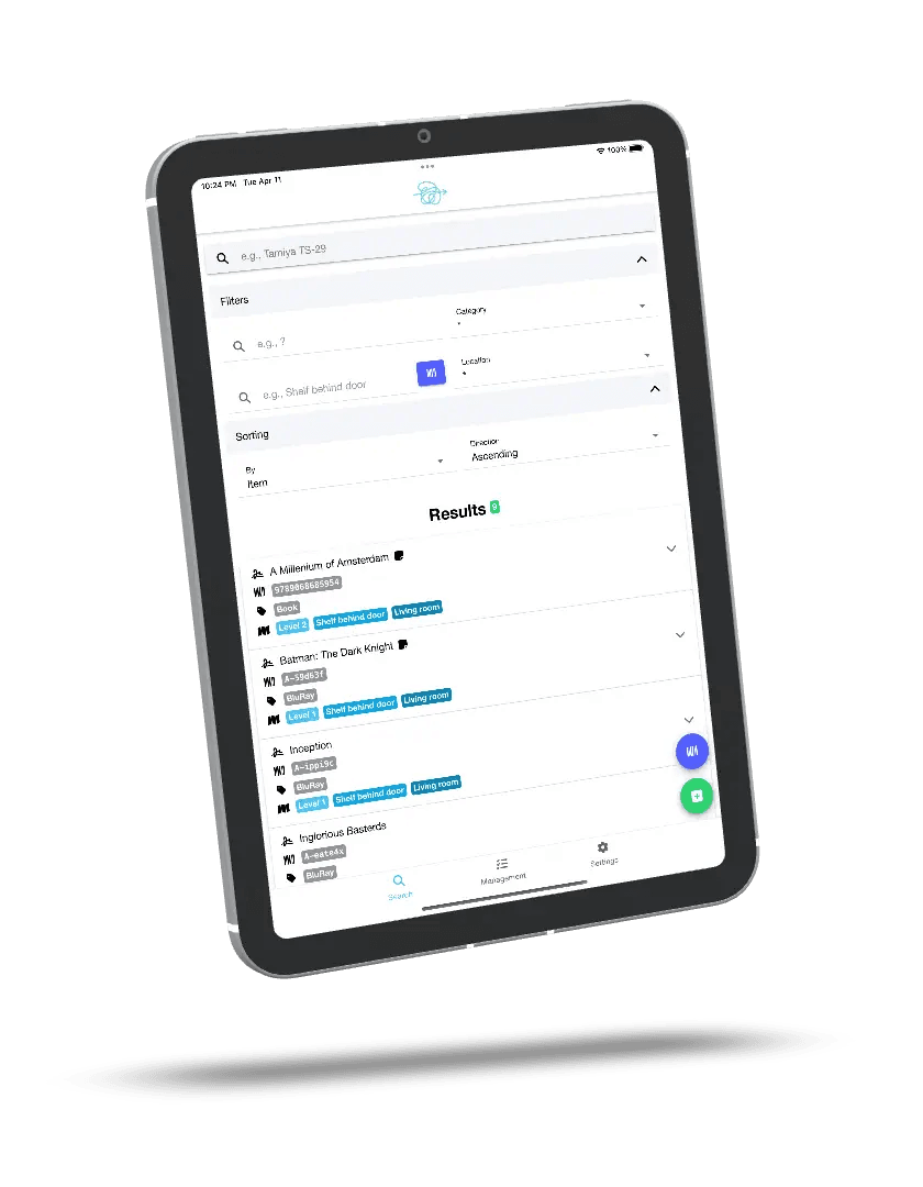 Maqueta de la vista de tauleta de bring.order2chaos